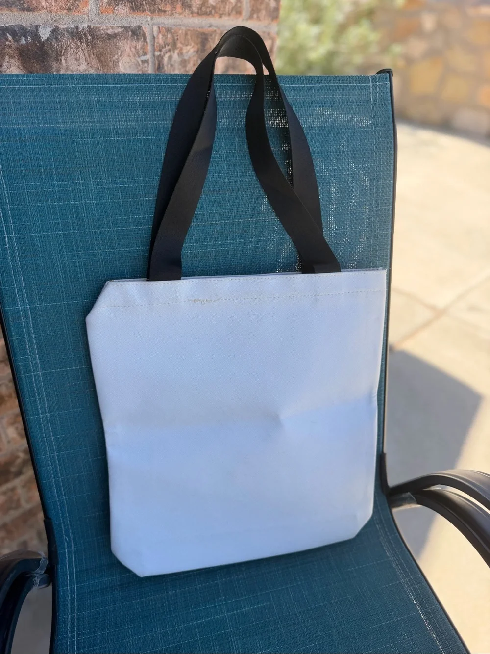 Morocco Marrakech Printed Canvas Tote Bag - Beige & Brown